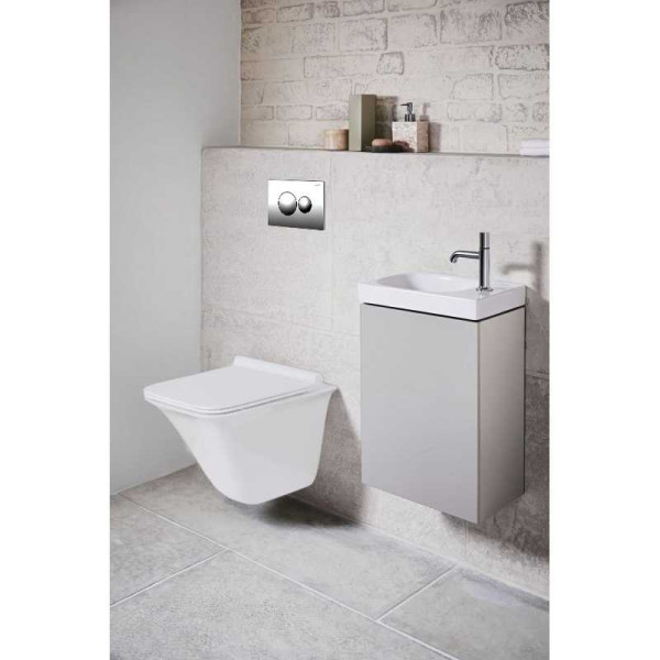 Клавиша смывная для инсталляции Loranto механическая, двойная, хром глянцевый (7312) Клавиша смывная для инсталляции Loranto механическая, двойная, хром глянцевый (7312)