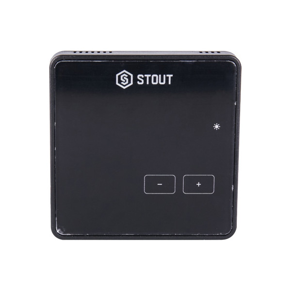 Терморегулятор Stout беспроводной комнатный R-8z, черный, 230 B (STE-0101-008004)