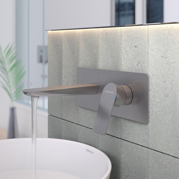 Смеситель для раковины Berges Ventas S скрытого монтажа, совместный хром (76013) Смеситель для раковины Berges Ventas S скрытого монтажа, совместный хром (76013)