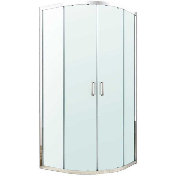 Душевой уголок Berges Solo R 900*900*1900 стекло прозрачное, профиль хром сильвер (61108)