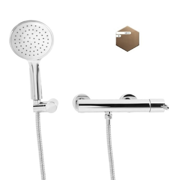 Смеситель для душа Cezares leaf с душевым комплектом sunset (LEAF-D-L-SS)