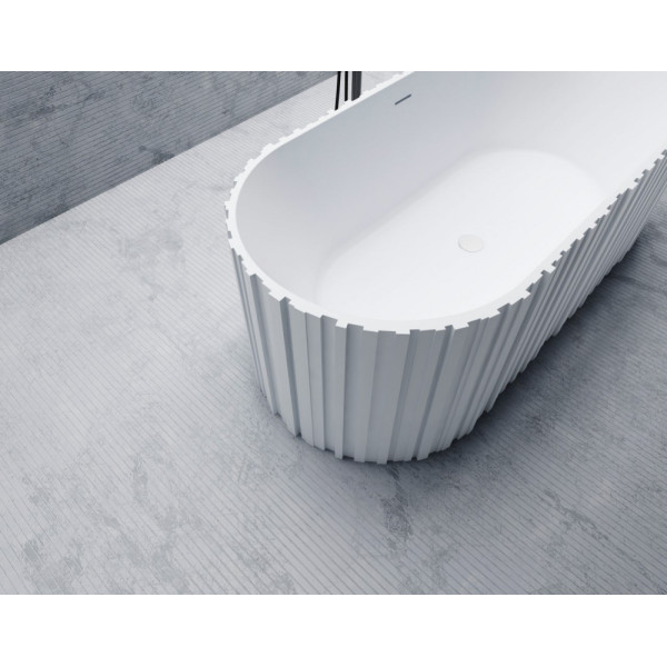 Ванна из искусственного камня Abber Stein 170x75 белая матовая (AS9653)