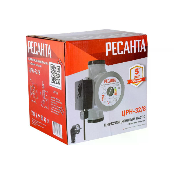 Насос циркуляционный Ресанта ЦРН-32/8 (77/7/5) Насос циркуляционный Ресанта ЦРН-32/8 (77/7/5)