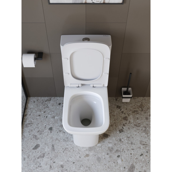 Унитаз-компакт со смывом BelBagno Романо Торнадо с сиденьем soft close P-trap белый (BB2803CP/T-TOR/SC) Унитаз-компакт со смывом BelBagno Романо Торнадо с сиденьем soft close P-trap белый (BB2803CP/T-TOR/SC)