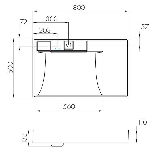Раковина накладная Aquaton Рейн 80 графит (1A72113KRW210) Раковина накладная Aquaton Рейн 80 графит (1A72113KRW210)