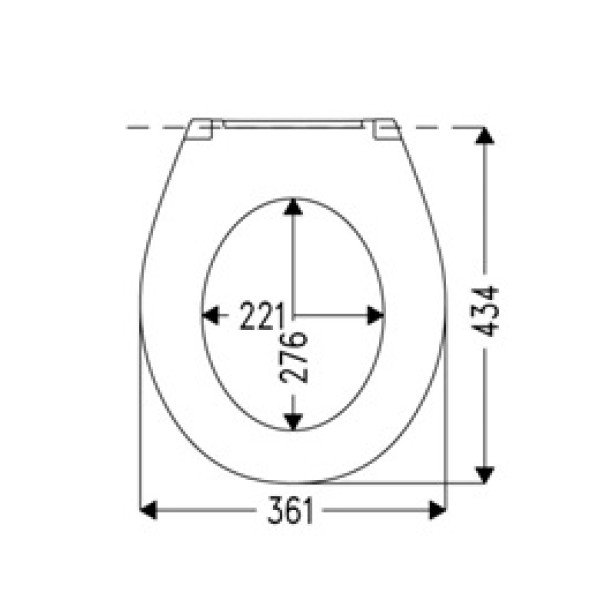 Сиденье для унитаза Haro Малибу белое (531822)