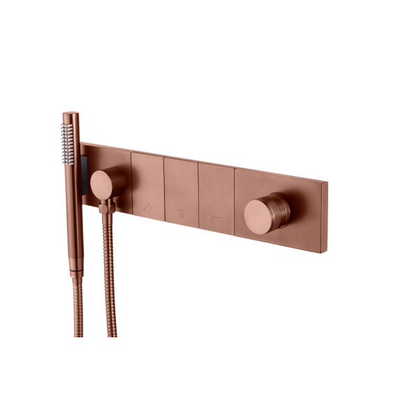 Смеситель для душа Boheme Zodiac с ручным душем Brushed bronze (132-SYS-BRB)