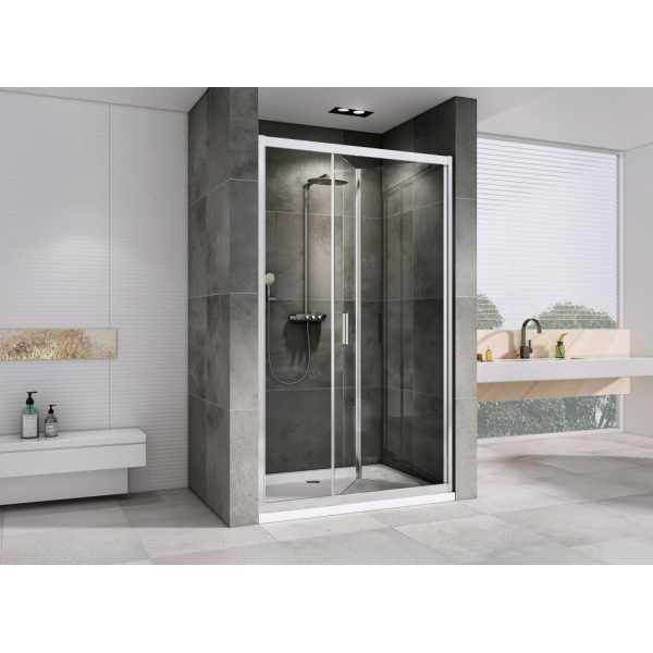 Душевая дверь Abber Sonnenstrand 90x195 стекло прозрачное, профиль хром (AG07090) Душевая дверь Abber Sonnenstrand 90x195 стекло прозрачное, профиль хром (AG07090)