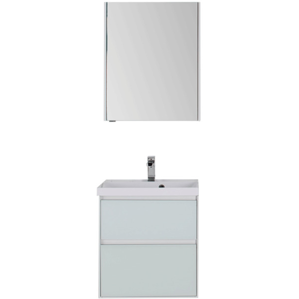 Тумба подвесная Aquanet Гласс 60 белый (00196961)