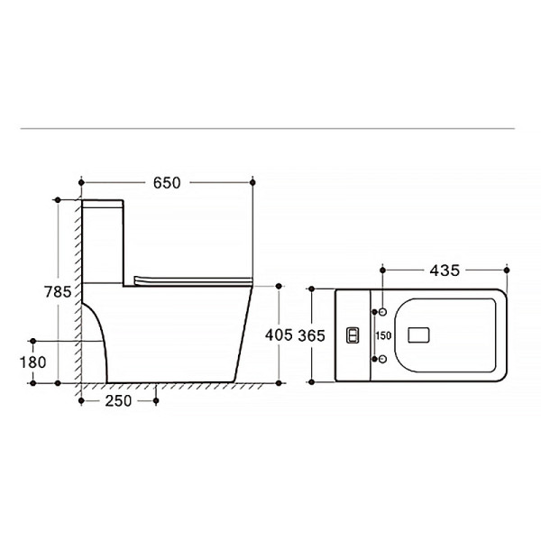 Унитаз напольный Azario Ferra 365x650x785 с сиденьем с микролифтом белый (AZ-1015)