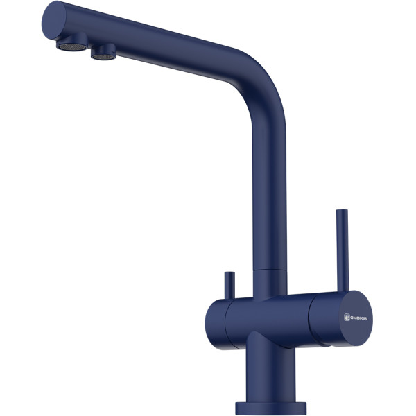 Смеситель для кухни Omoikiri Nagano-IB с переключателем на фильтр Indigo blue (4994433)