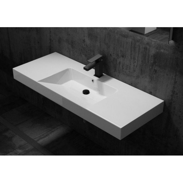 Смеситель для раковины Paffoni Elee без донного клапана черный матовый (EL071NO)