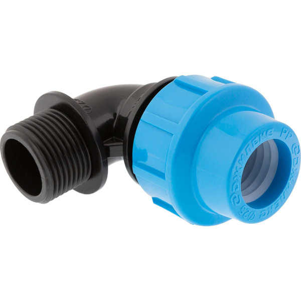 Соединение угловое 25*1"Н Джилекс (для п/э трубы, PP) (9273)