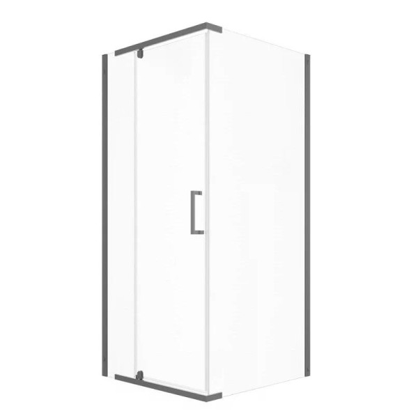 Душевой уголок Triton Терра-графит 90x90  стекло прозрачное, профиль графит (DK435)