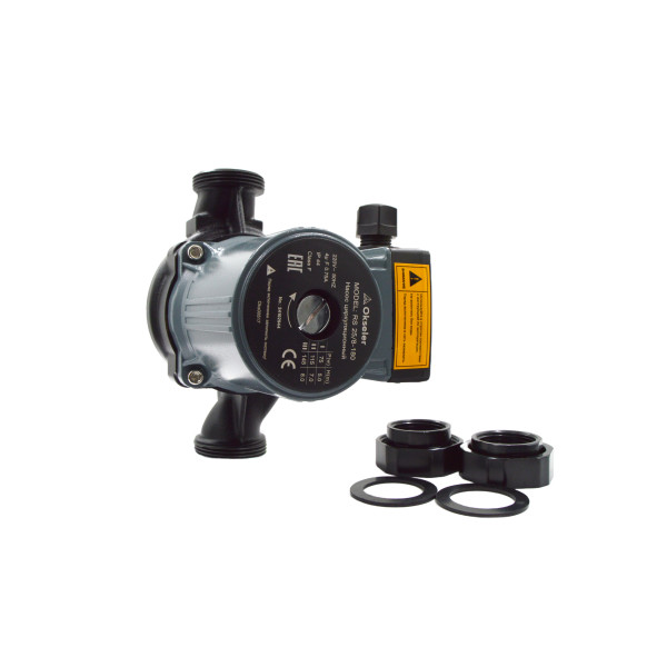 Насос циркуляционный Okseler RS 25/8-180 с гайками (Oks00517)