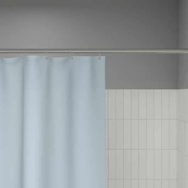 Шторка для ванн текстильная Iddis Base 240x200 голубая (BL06P24i11)