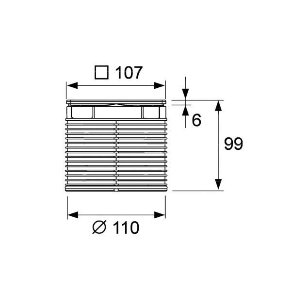 Решетка декоративная Tece TECEdrainpoint S хром (3660002)