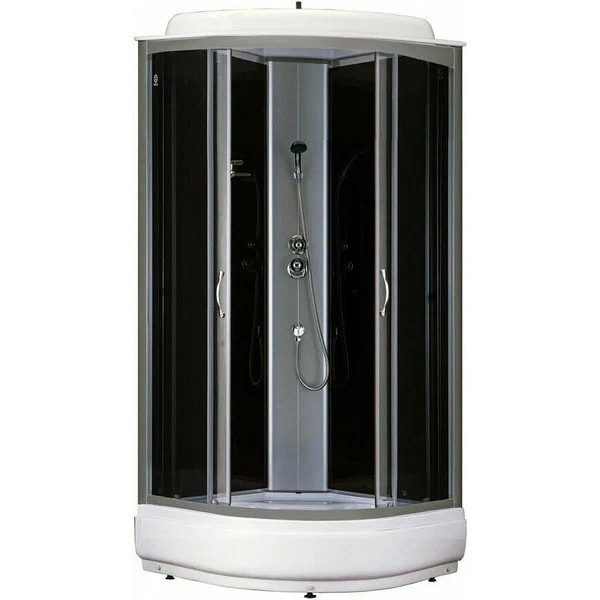 Душевая кабина Loranto Sunway 100x100 стекло тонированное, профиль хром (CS-6610 G, 100*100*215)