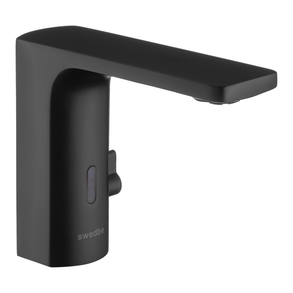 Смеситель для раковины Swedbe Europe 6000B сенсор с ручной регулировкой темп. воды черный (6000B)