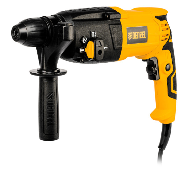 Перфоратор электрический Denzel RH-750-24, SDS-plus, 750 Вт, 2.5 Дж, 3 режима (26605)