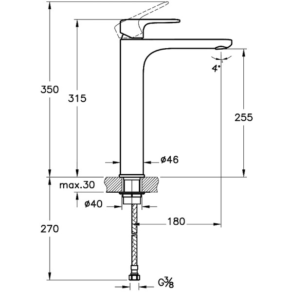 Смеситель для раковины Vitra Root Round хром (A42707EXP)