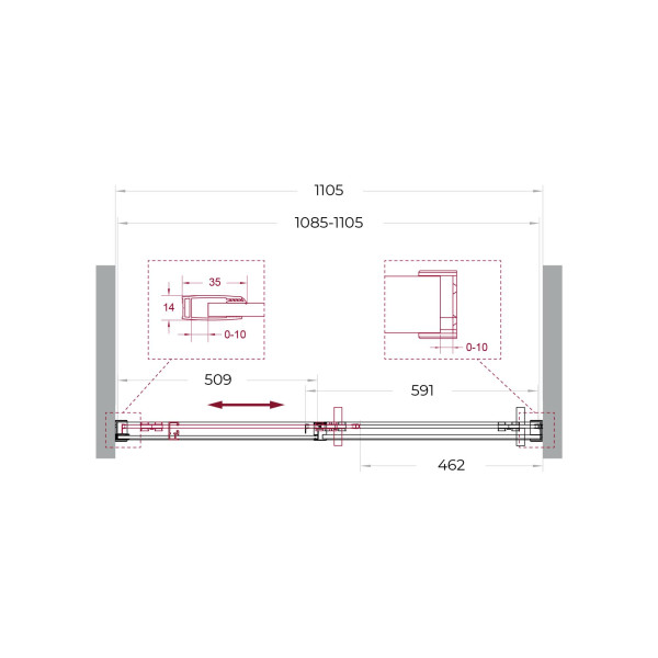 Душевая дверь BelBagno Soft Close-1 110x200 стекло прозрачное, профиль оружейная сталь матовая (SOFT_CLOSE-1-BF-1-110-C-GM) Душевая дверь BelBagno Soft Close-1 110x200 стекло прозрачное, профиль оружейная сталь матовая (SOFT_CLOSE-1-BF-1-110-C-GM)