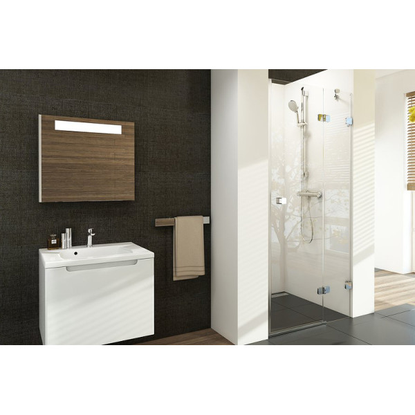 Дверь душевая Ravak Brilliant 90x195 стекло прозрачное, профиль хром (0UP7AA0Z1)