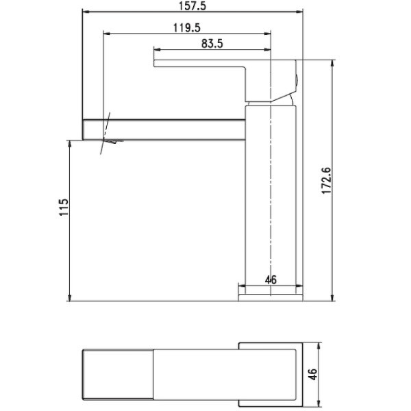 Смеситель для раковины Aquanet Blanco белый матовый (AF420-10W)