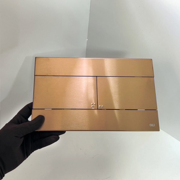 Клавиша смывная Oli Slim Inox медь (889312) Клавиша смывная Oli Slim Inox медь (889312)