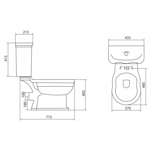 Унитаз напольный BelBagno Boheme P-trap 370х715х405 без бачка и сиденья (BB115CPR) Унитаз напольный BelBagno Boheme P-trap 370х715х405 без бачка и сиденья (BB115CPR)