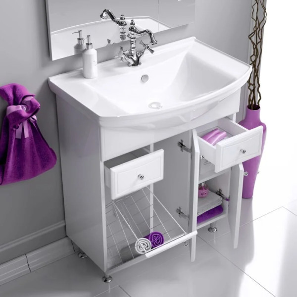 Тумба напольная Aqwella Barcelona 775x880x510 белая (BA0107K)