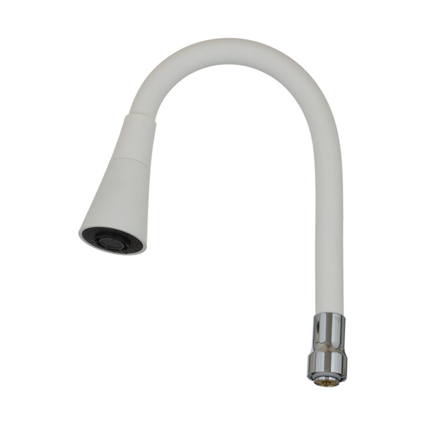 Излив гибкий Melodia LUXE с лейкой колокольчик белый 49см (MKP20918) Излив гибкий Melodia LUXE с лейкой колокольчик белый 49см (MKP20918)