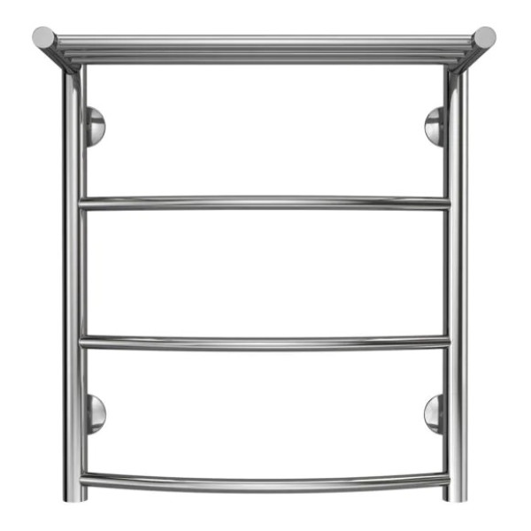 Полотенцесушитель водяной Azario Verona 500x600 с полочкой (хром)