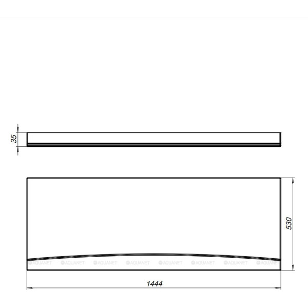 Экран фронтальный для ванн Aquanet Nino 145 белый (362723)