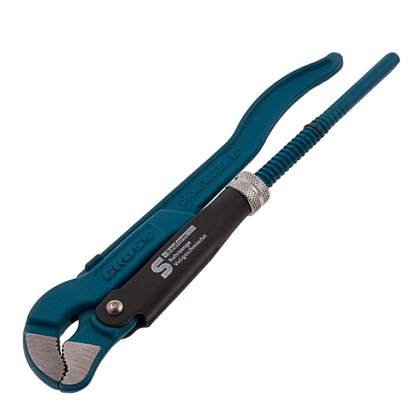 Ключ трубный рычажный 1/2" (№0) Gross тип "S" (цельнокованый, CrV) (15610) Ключ трубный рычажный 1/2" (№0) Gross тип "S" (цельнокованый, CrV) (15610)