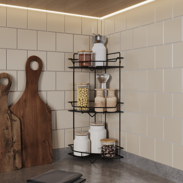 Полка для ванной комнаты Milardo Grid 21,9x21,9x55,8 хром (GRICC3BM44)