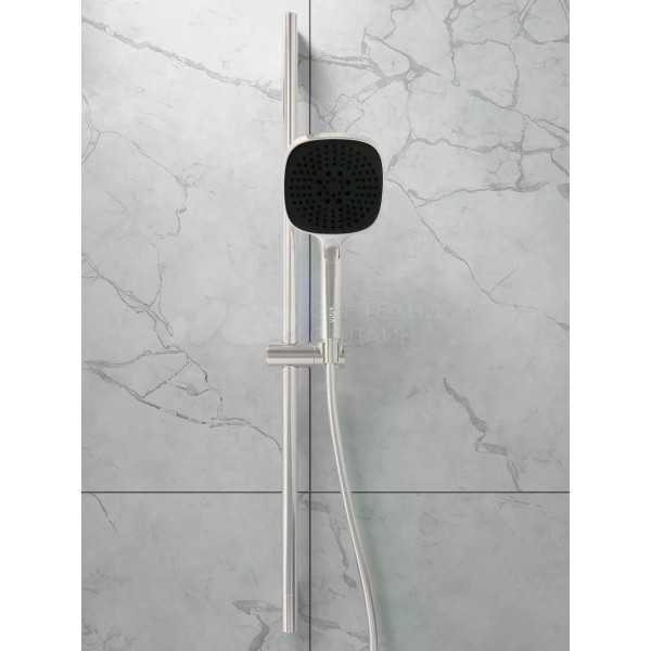 Душевой гарнитур Vitra Core Square 3 режима брашированный никель (A4591734EXP)