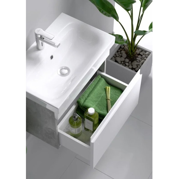 Тумба подвесная Aqwella Smart 500x350x510 бетон светлый (SRT0105BS)