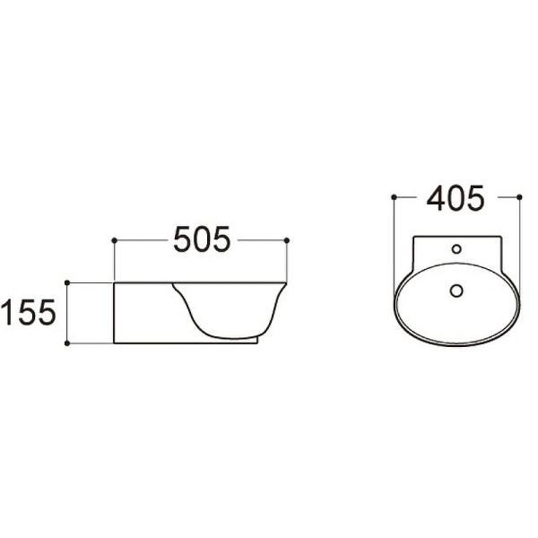 Раковина подвесная Aquatek Классик 40,5x50,5 белая (AQ5040-00) Раковина подвесная Aquatek Классик 40,5x50,5 белая (AQ5040-00)