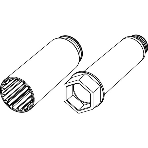 Монтажная заглушка TECE Seal System с гидроизоляционной муфтой 1/2" НР (704802)