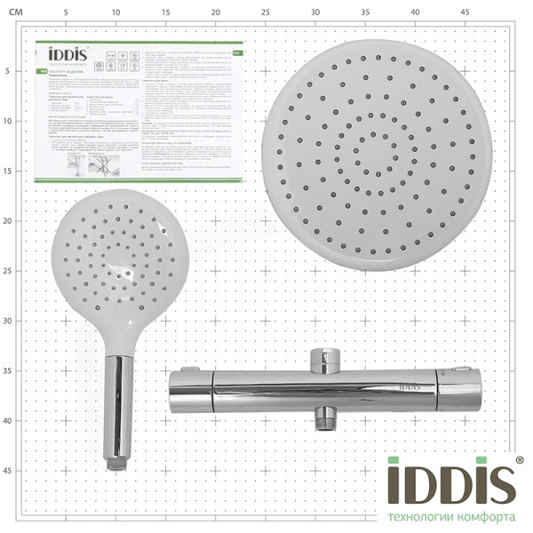 Смеситель термостатический для душа Iddis Termospot (TSTSBSTi06)