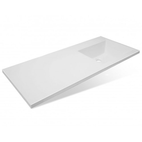 Раковина накладная Melodia Даллас -1200 120x14,5 (чаша справа) (MFR79595WT)