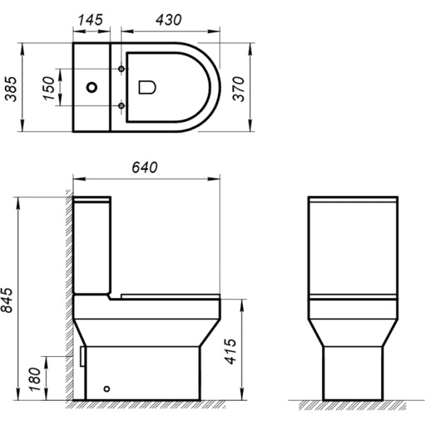 Чаша унитаза BelBagno Norma белая (BB339CPR)