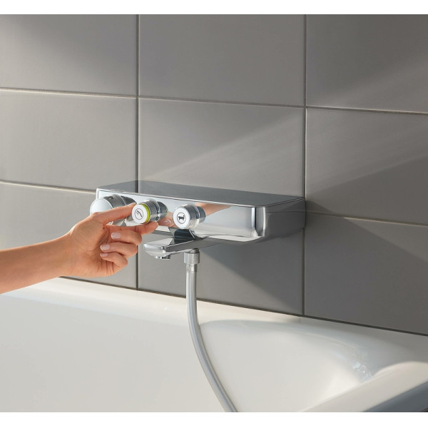 Смеситель для ванны и душа Grohe Grohtherm SmartControl с термостатом хром (34718000)