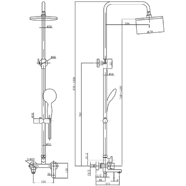 Душевая система Aquanet Passion R3 (AF300-72-R-B) Душевая система Aquanet Passion R3 (AF300-72-R-B)