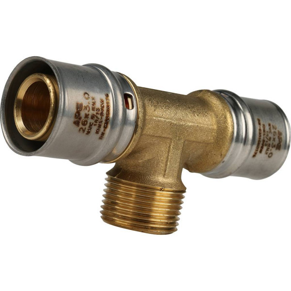 Тройник 26x3/4"Нx26 Stout (пресс) (SFP-0008-263426)