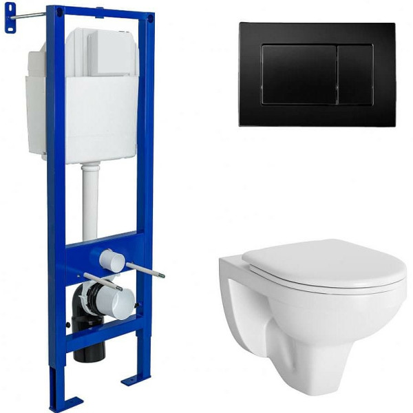 Комплект инсталляция с унитазом Berges Atom10 c с кнопкой черная SoftTouch, с сиденьем микролифт (042431) Комплект инсталляция с унитазом Berges Atom10 c с кнопкой черная SoftTouch, с сиденьем микролифт (042431)
