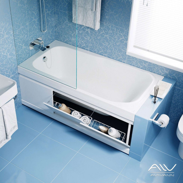 Экран фронтальный для ванны Alavann Soft 1,6 белый Экран фронтальный для ванны Alavann Soft 1,6 белый