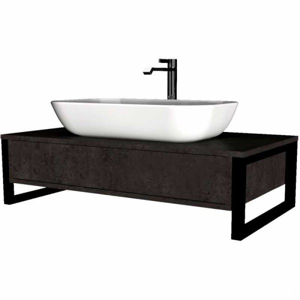 Тумба подвесная 1Marka Grunge Loft 800*480*246 бетон темно-серый (У85848) Тумба подвесная 1Marka Grunge Loft 800*480*246 бетон темно-серый (У85848)
