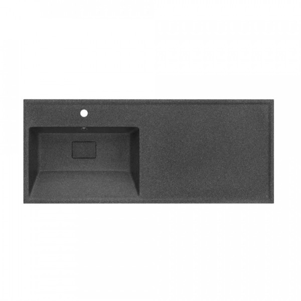 Раковина над стиральной машиной Aquaton Лайн 50x120x16 L черный (1.A728.6.3KL.F21.L)